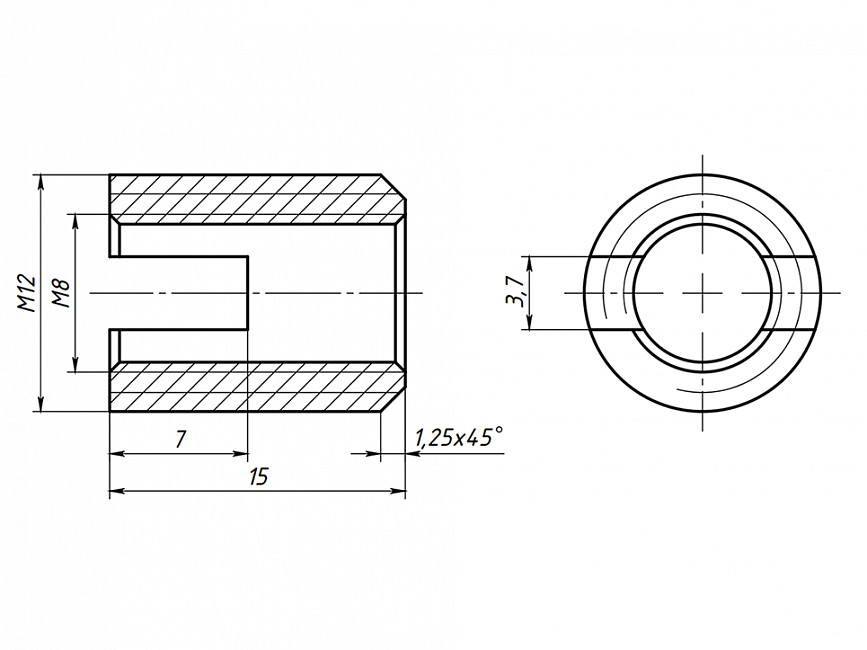 Втулка резьбовая м12х1.5. Втулки резьбовые м12 развальцовываемые. Втулка м12х1 для электрического патрона. Переходная втулка м22 - м10. 25.8 3