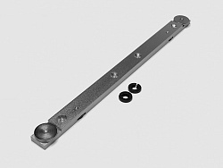 Алюминиевый ползун для T-track 19 серия, L = 300мм (серебро), C86