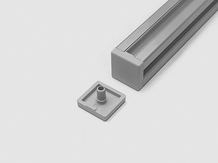 Заглушка торцевая 20 х 20 (серая), C164