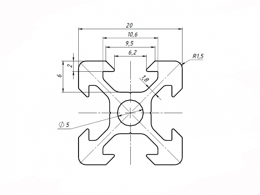 9 20 х 16. Конструкционный профиль 20х20 v-Slot. Конструкционный алюминиевый профиль 20х20 Размеры. Конструкционный профиль 20х20 чертеж. Конструкционный алюминиевый профиль 20х20 чертеж.