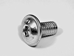 Винт с полукругл. гол., с буртом и вн. шестигр. М6х12 ISO 7380-2, L50