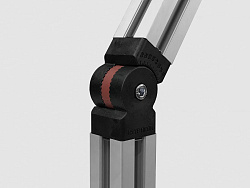 Пластиковый шарнирный соединитель 40х40 - 5°, B158