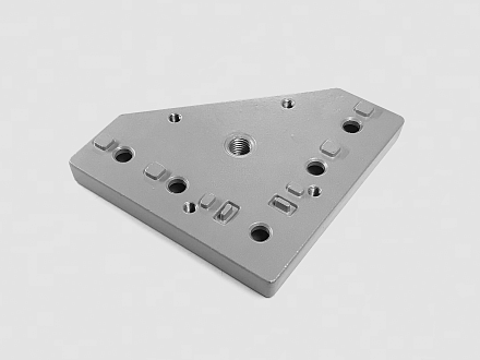 Плита для крепления опоры 120х120, 40 серия, шаг 58х58, М12, A684