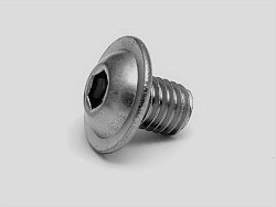 Винт с полукругл. гол., с буртом и вн. шестигр. М8х12 ISO 7380-2, L52