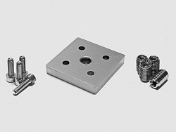 Адаптер 60х60 (сталь оц.) для опоры М12, H20