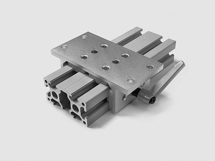 Алюминиевый слайдер под 40х80 T-тип, длина 75мм, B727