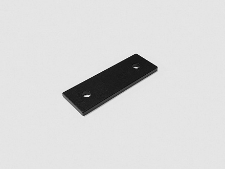 Алюминиевая торцевая заглушка 20х60 (черная), B512