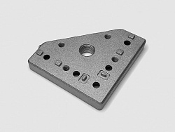 Плита для крепления опоры 90х90, 30 серия, шаг 50x30, М16, C106