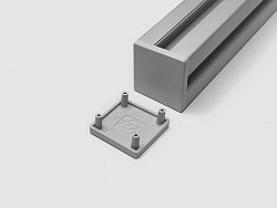 Заглушка торцевая 40 х 40 (серая), C159