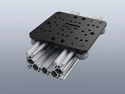 Комплект портальной пластины для C профиля (125x125)