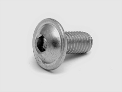 Винт с полукругл. гол., с буртом и вн. шестигр. М8х16 ISO 7380-2, L53