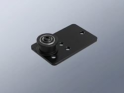 Комплект пластина+натяжной ролик