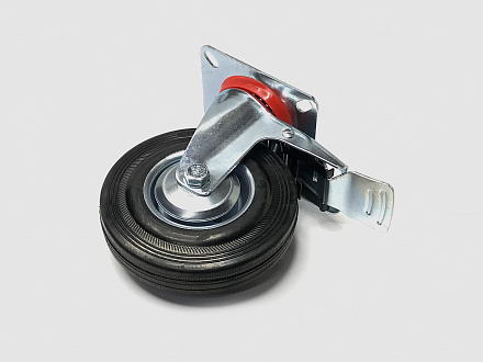 Колесо c тормозом Ø125 с платформой, B918