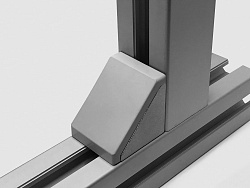 Заглушка для углового алюм. соед. 40х40L (серая), C162